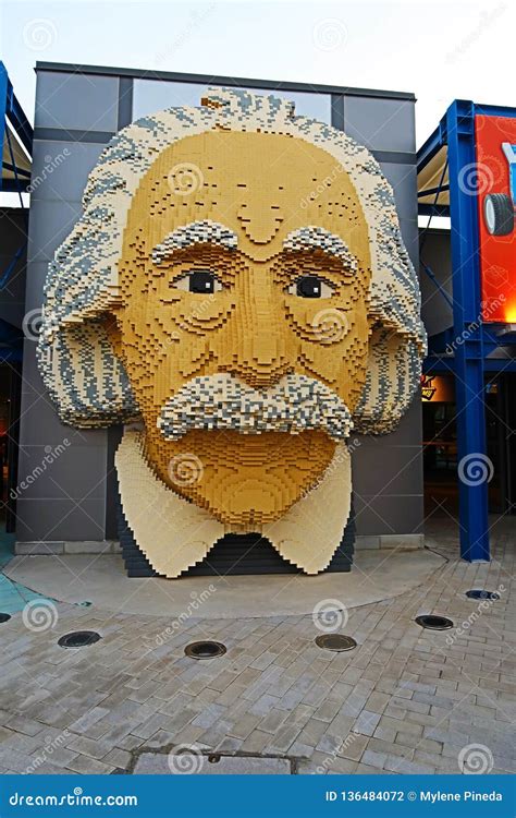 Portrait Of Einstein In Legoland Editorial Photography Image Of