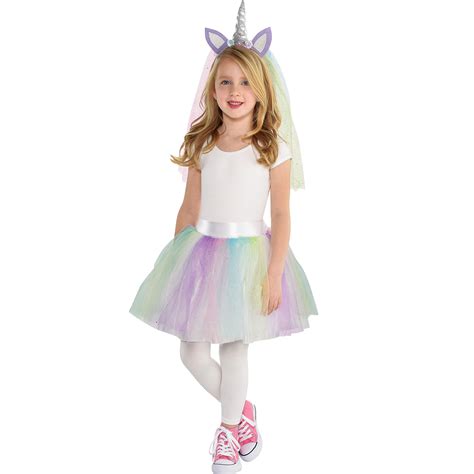 Unicorn Halloween Costume Accessory Kit Girls One Size 2 Pieces By