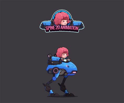 2d Animation And Effect Mech Character Behance