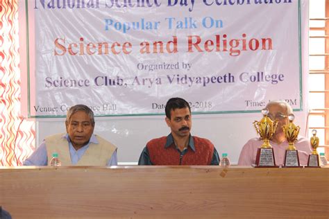 National Science Day Celebration 2018 Arya Vidyapeeth College