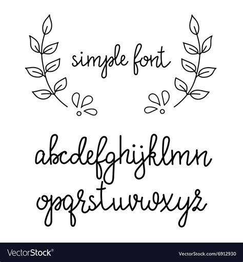 Cute Calligraphy Pointed Pen Calligraphy Fonts Handwriting Alphabet