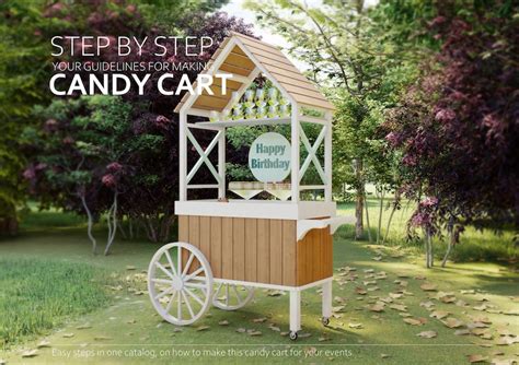Candy Cart Plans 25 X60 Step By Step Instructions Etsy
