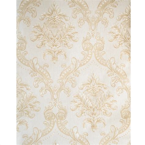 Buy Gold White Damask Wallpaper Luxury Classic