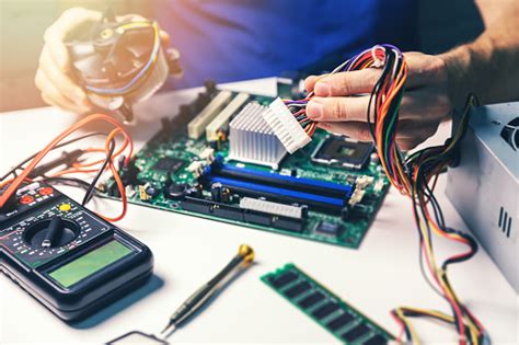 Yes, computers are complicated, but it can really help to know a bit about the internal components of your trusty computer. Technician Installing Computer Hardware Components Stock ...