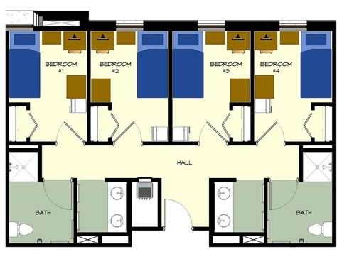 Residence Hall 4 Person Suite The University Of Texas Permian Basin