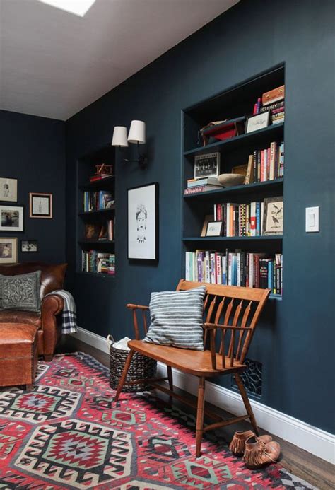 The best dark blue paint colours - Dekko Bird | Blue walls living room