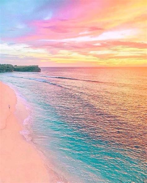 Beach Made Of Rainbows 🌈 Bali Indonesia Whats Wallpaper Ocean