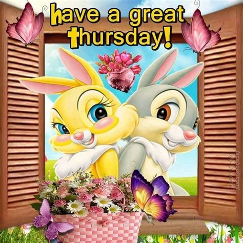 Cute Bunny Have A Great Thursday Image Pictures Photos And Images For