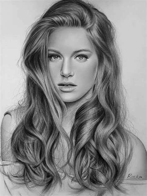 Pencil Portrait Drawing Realistic Pencil Drawings Drawing Examples