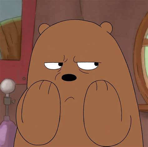 There's a cute new show on cartoon network called we bare bears and i'm too excited for it…i just love soft plushy looking animals *cries*. grizz isnt taking any shit | Beruang kutub, Objek gambar