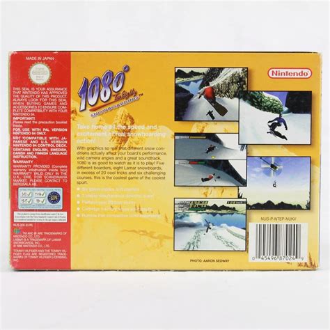 1080° Snowboarding Nintendo 64 Boxed Wts Retro