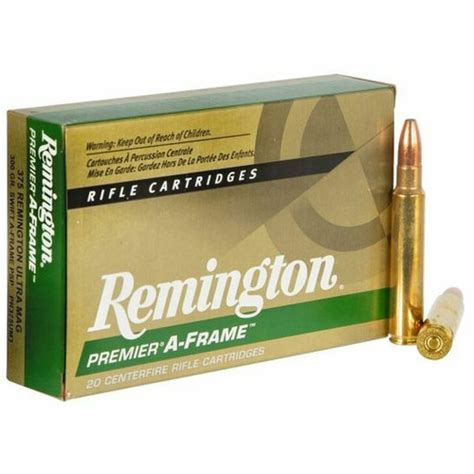 Remington Premier Ammunition 375 Remington Ultra Mag 300 Grain
