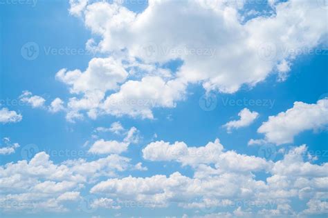 Beautiful View Of Blue Sky With Clouds At Sunrise Partly Cloudy