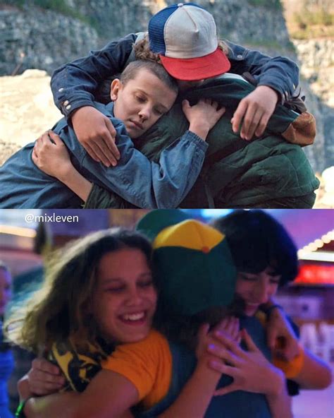 Mike Eleven And Dustin 20162019 Stranger Things Season 1and3