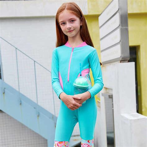 New Baby Girls Swimsuits 4pcs Swim Suits Long Sleeve Sunproof Coat