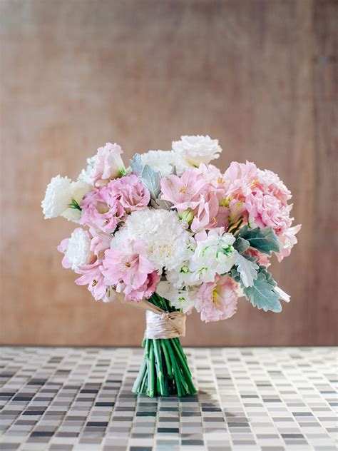 Carnation Flower Wedding Bouquet Tiramissu87