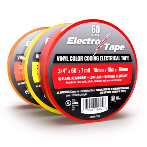 General Purpose Color Coding Electrical Tape 60 Series Electro Tape