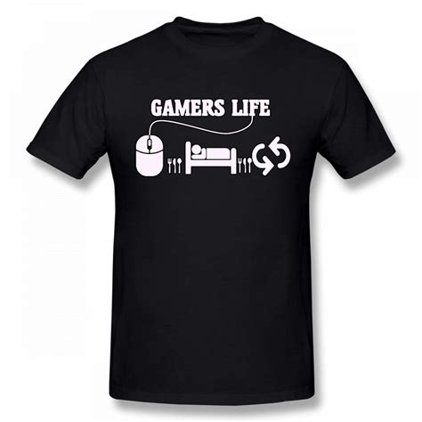 Best4u Me Mens Fashion T Shirt Gamers Life 100 Cotton Tees Tops Minaze