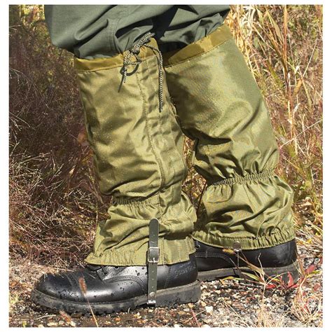 New Italian Military Surplus Waterproof Gaiters - 293899, Military Boot & Shoe Accessories at ...