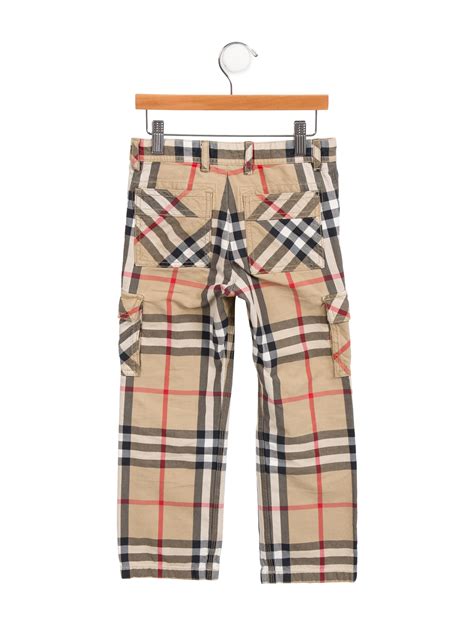 Burberry Kids Zip Up Nova Check Pants Neutrals 8 Rise Sizes 2 6