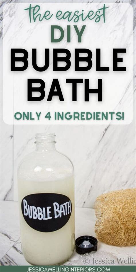 The Best Diy Bubble Bath Only 4 Ingredients Are In This Bottle And It S Easy To Make