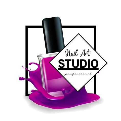 Nail Art Studio Logo Design Template 484972 Vector Art At Vecteezy