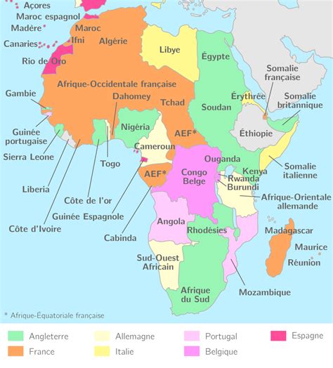 Le Partage Colonial De Lafrique 1es Etude De Cas Histoire Kartable
