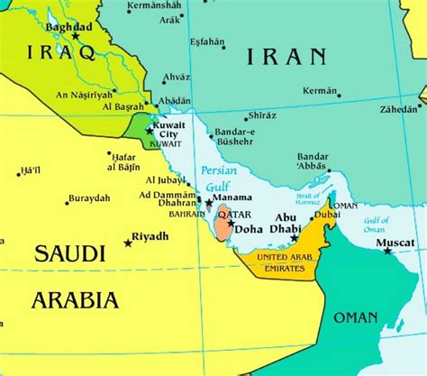 Persian Gulf War Map