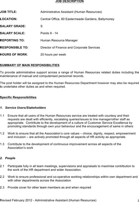 Maybe you would like to learn more about one of these? Download Administrative Assistant Job Description Template Word for Free | Page 3 - FormTemplate