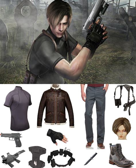 Resident Evil Re4 Leon Resident Evil Leon Kennedys Cosplay Costume