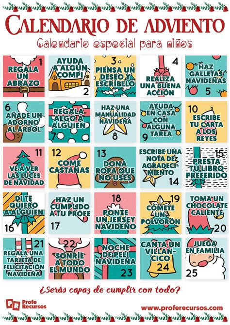 Parroquia La Inmaculada Calendario De Adviento Para Niños