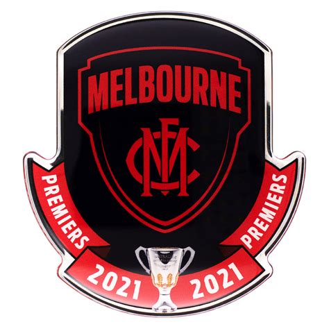 Official Melbourne Demons Premiership Car Decal 2021 Fan Emblems