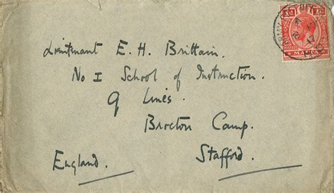 Letter To Edward Brittain First World War Poetry Digital Archive