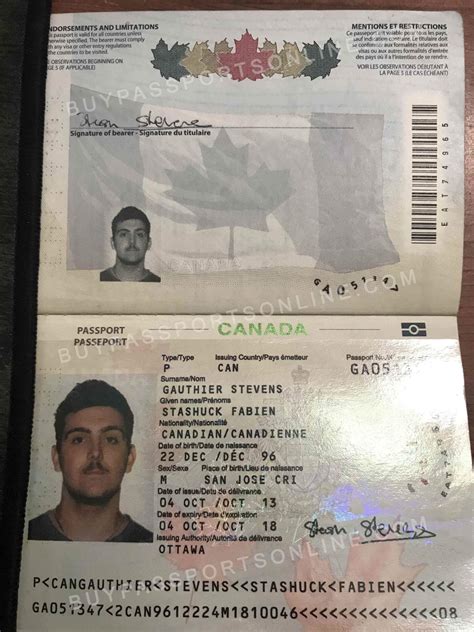 Как выглядят канадские номера Real Usa Passports For Sale Passport Online Driver License Online Images and Pho