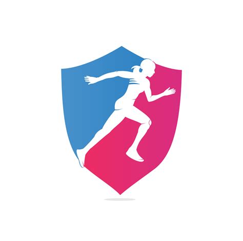 Women Fitness Runner Club Logo Design Running Women Logo Design