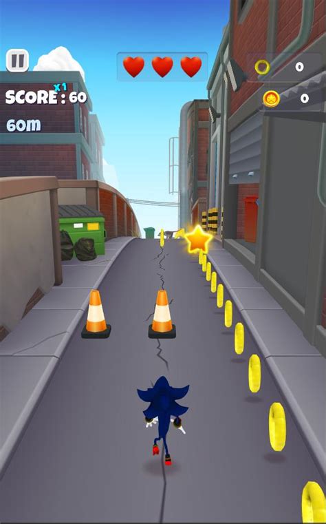 Android İndirme Için Sonic City Dash Run Rush And Surf Subway Game Free Apk