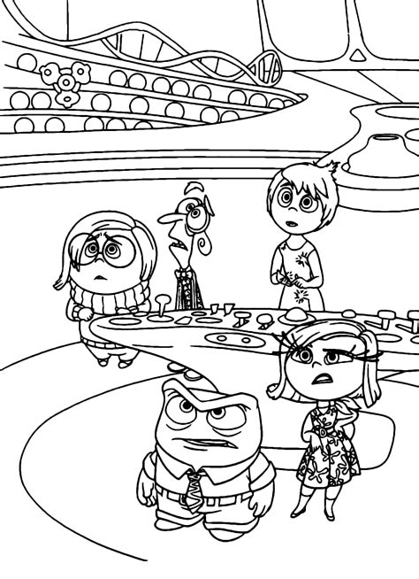 Inside Out Sadness Coloring Page Panarukan Colors