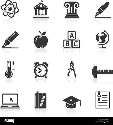 Education Icons Set Vector Illustration Stock Vector Image And Art Alamy