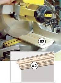 To cope cut chair rail first make a 45 degree open faced cut on one end of the chair rail using a miter saw. How to Cope Crown Moulding (For Inside Corners) | House of ...