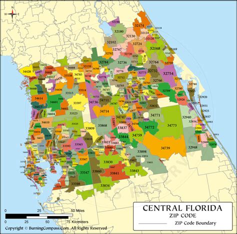 Central Florida Zip Code Map United States Map Vrogue Co