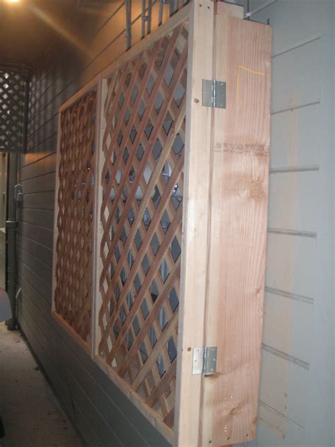 Lattice Cover To My Buildings Electrical Panel Diy Exterior Hide