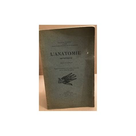 Lanatomie Artistique Traité Atlas