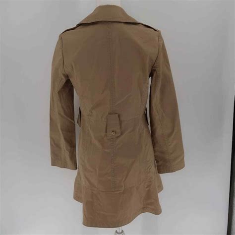 Tory Burch Tan Cotton Blend Trench Coat W Flared Bottom Size 2 Ebay