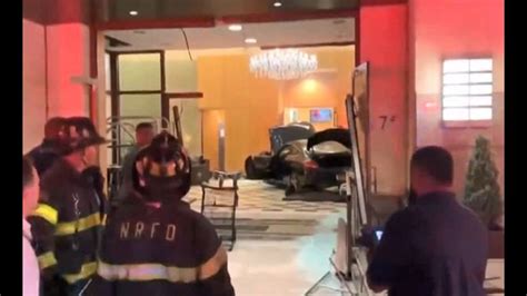 Car Smashes Into Lobby Of Trump Plaza In New York