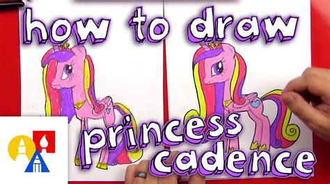 How To Draw Princess Cadence Art For Kids Hub Princess Drawings Art