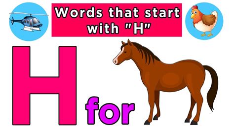 Words That Start With Letter H Words That Start With Letter H For