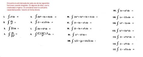 Ejercicios De Matemáticas Ejercicios De Integrales 1