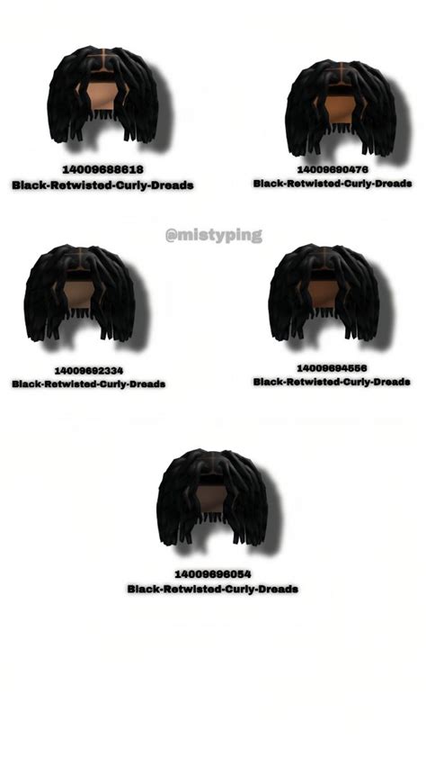Retwisted Locs Codes In 2023 Black Hair Roblox Coding Clothes