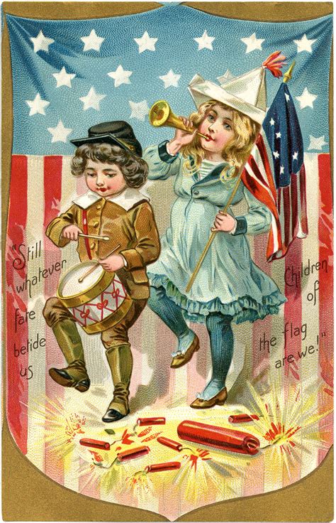 16 4th Of July Kids Images Patriotic The Graphics Fairy