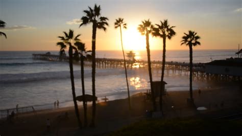 San Clemente Pier Palm Trees September Sunset Video Hd Fine Art San